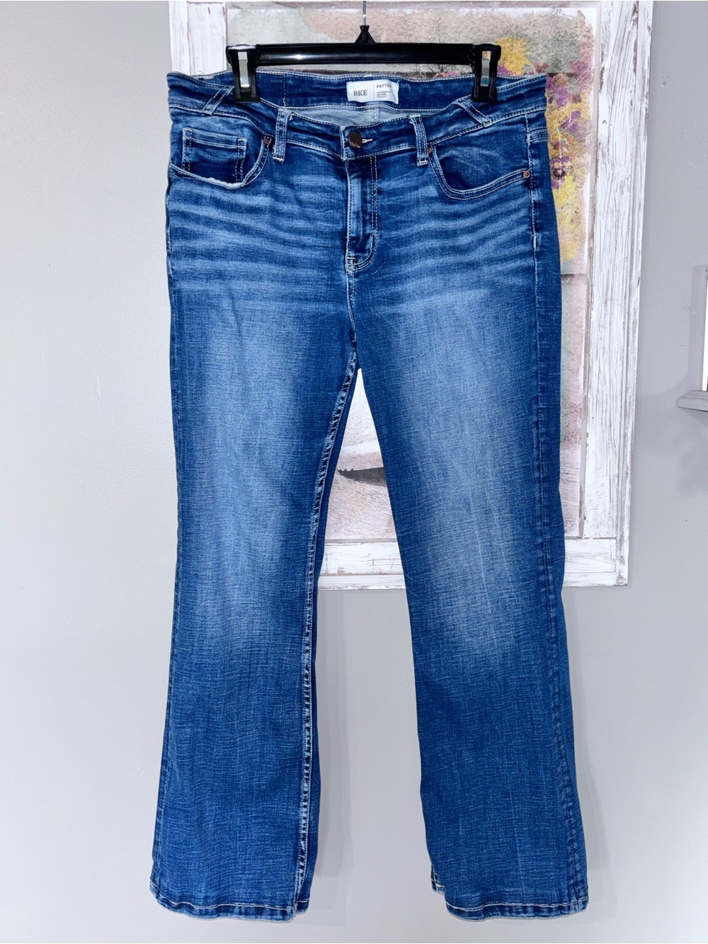 BKE Denim Payton Bootcut Size 30 Mid-Rise Stretch Fade & Whisking